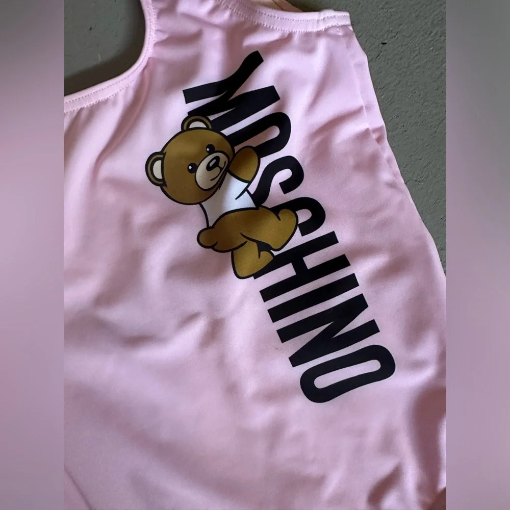 Moschino Pink Teddy One-Piece Swimsuit